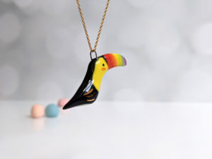 ceramics tucan toucan pendant pride