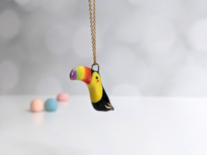 ceramics tucan toucan pendant pride