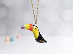 ceramics tucan toucan pendant pride