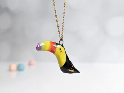ceramics tucan toucan pendant pride