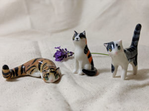 chats porcelaine