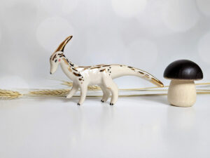 figurine porcelaine parasaurolophus