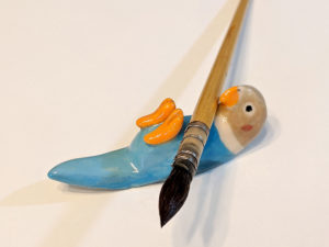 porcelain bird holder