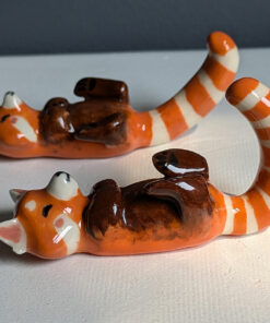 red pandas figurine porcelain