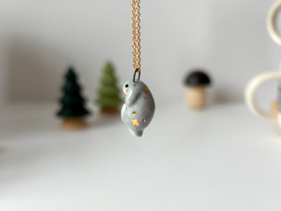 Porcelain Pendant - Bunny - Image 4