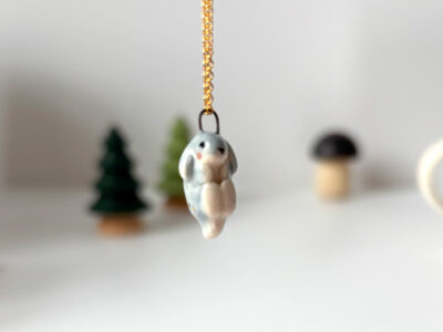 Porcelain Pendant - Bunny - Image 2