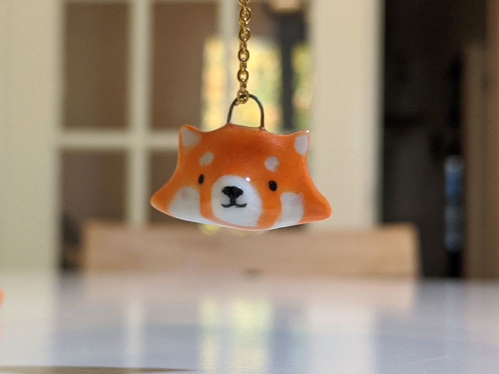 red panda pendant