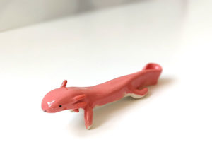 figurine axolotl porcelaine