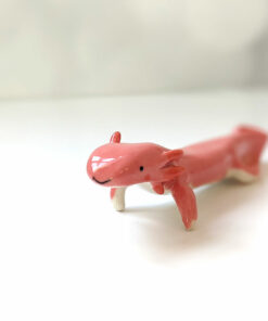 figurine axolotl porcelaine