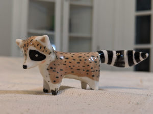 ceramic raccoon