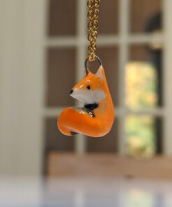 pendentif renard roux