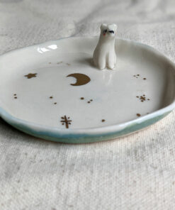 Small white bear dish