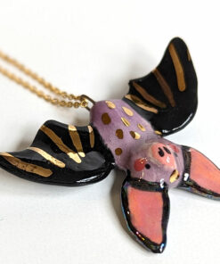 porcelain bat pendant