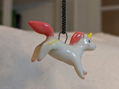 Pendentif Licorne Rose – Image 4