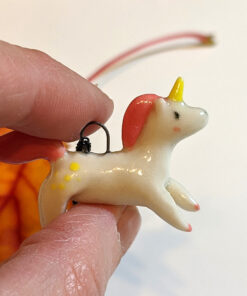 pendentif licorne rose