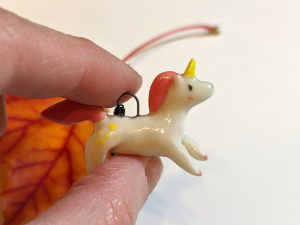 pendentif licorne rose