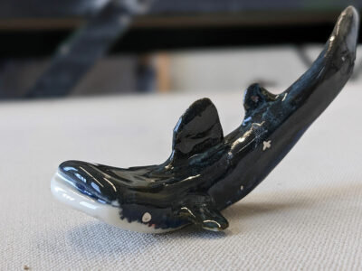 Requin Baleine, bleu nuit et or blanc – Image 5