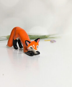 cute porcelain fox figurine