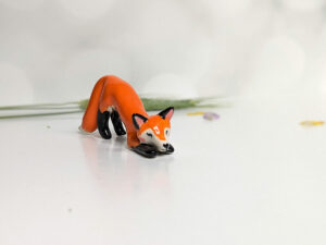 cute porcelain fox figurine