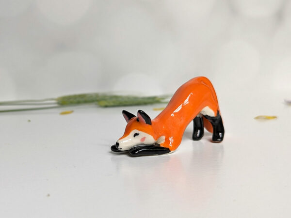 cute porcelain fox figurine