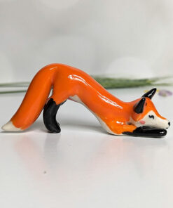 cute porcelain fox figurine
