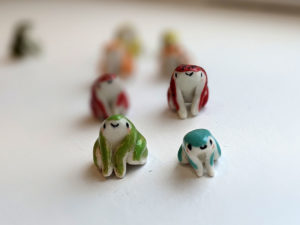 grenouilles porcelaine porcelain frogs