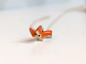 pembroke welsh corgi porcelain pendant