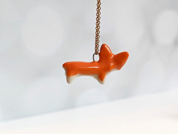 pembroke welsh corgi porcelain pendant