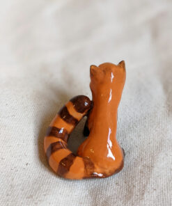 red panda figurine porcelain