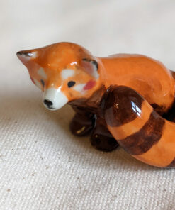 red panda figurine porcelain