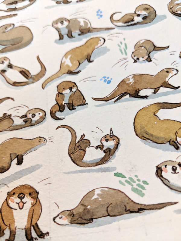 peinture loutre