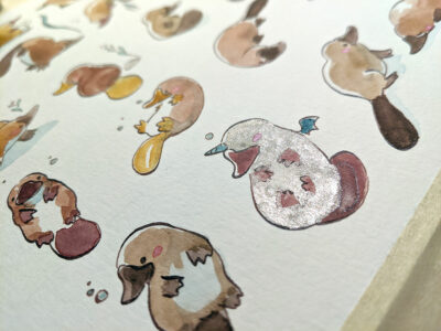 Peinture originale - 30 Ornithorynques – Image 3