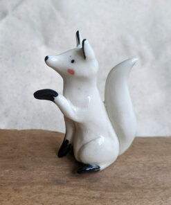 sitting arctic fox