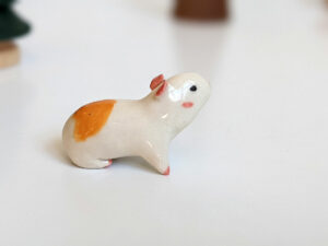 porcelain Guinea Pig Figurine