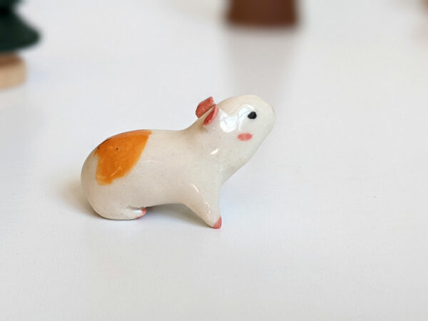 porcelain Guinea Pig Figurine