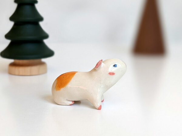 porcelain Guinea Pig Figurine