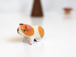 porcelain Guinea Pig Figurine