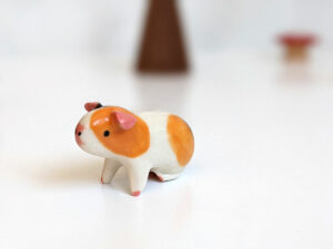 porcelain Guinea Pig Figurine