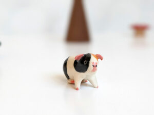 porcelain Guinea Pig Figurine