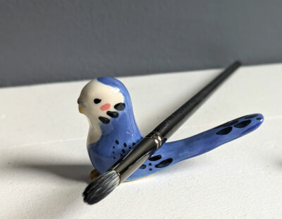 porcelain budgie figurine