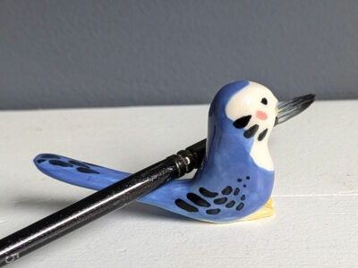 porcelain budgie figurine