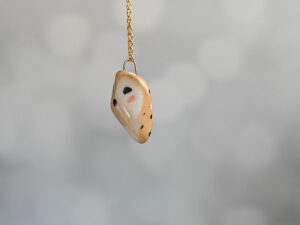 one of a kind barn owl pendant