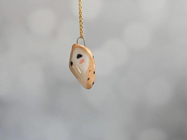 one of a kind barn owl pendant