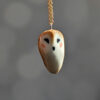 one of a kind barn owl pendant