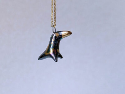 Pendentif Porcelaine - Corbeau – Image 7
