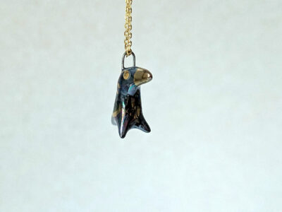 Pendentif Porcelaine - Corbeau – Image 4