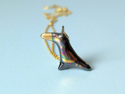 Pendentif Porcelaine - Corbeau – Image 3