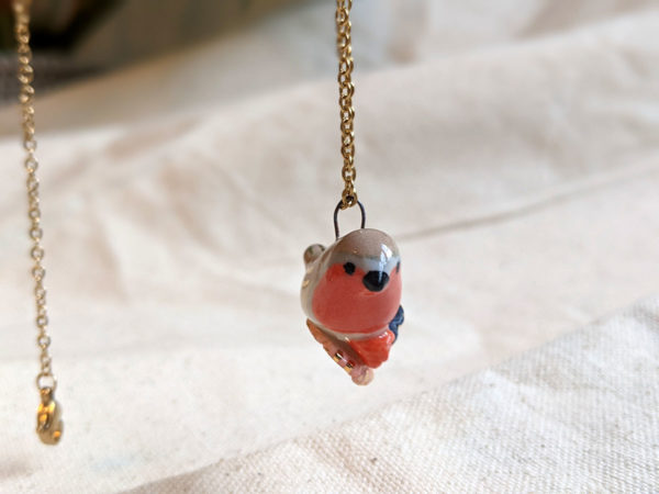 robin flowers pendant