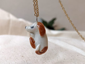 sleepy dog pendant