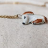 sleepy dog pendant